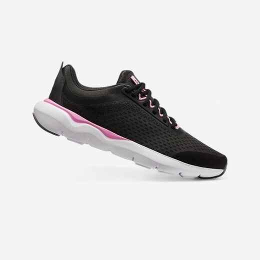 
      CHAUSSURES de running femme JOGFLOW 500.1 gris foncé et rose.
  