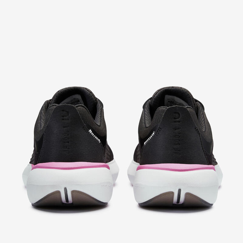 Hardloopschoenen voor dames Jogflow 500.1 donkergrijs en roze