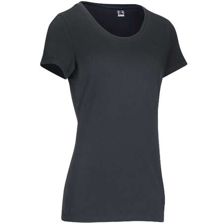 T-shirt coton Sportee fitness Essentiel femme gris foncé