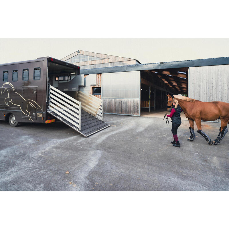 4 transportbeschermers ruitersport paard Traveller 500 zwart en grijs
