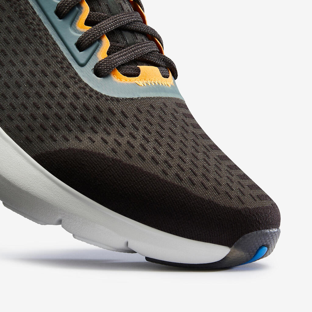 Tenis de running gris oscuro/amarillo para hombre Jogflow 500.1