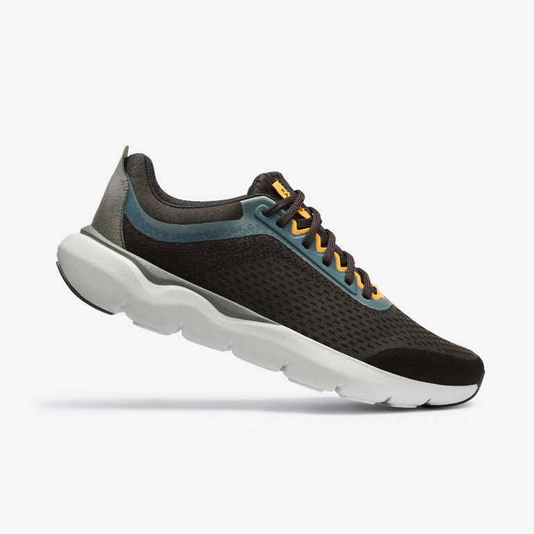 JOGFLOW 500.1 Men's Running Shoes -Dark Grey and Yellow - Decathlon