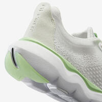 CHAUSSURES de running homme JOGFLOW 500.1 vert clair et blanc cassé