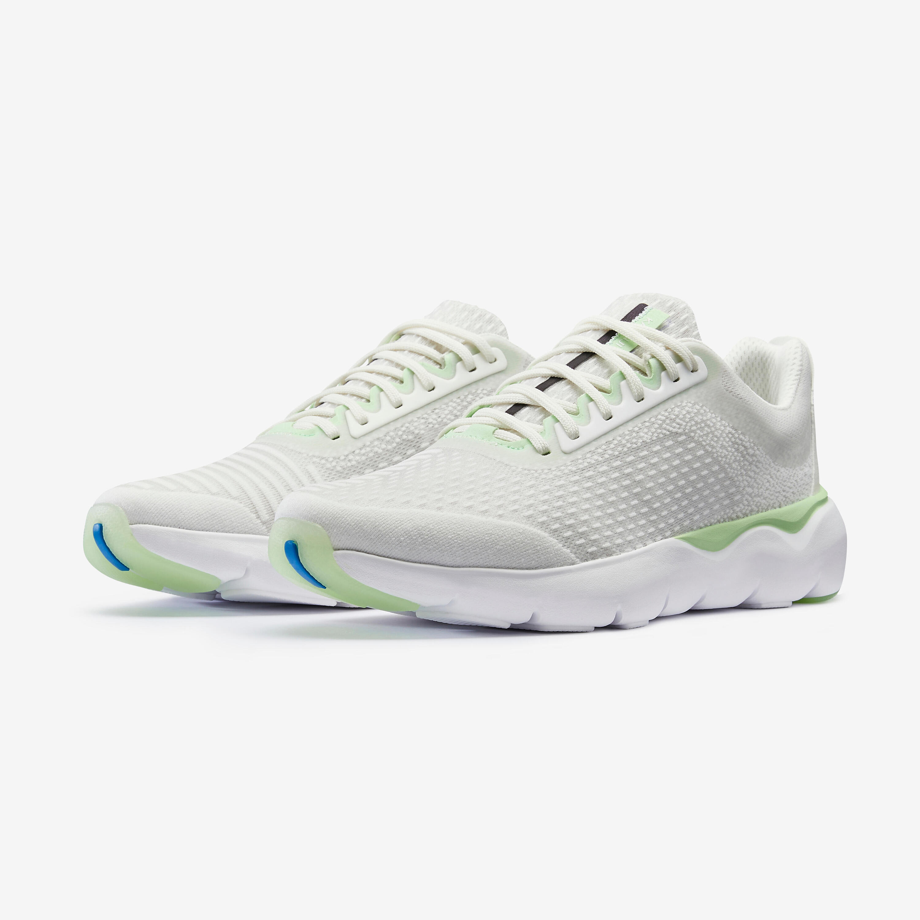 JOGFLOW 500.1 Men's running shoes - Light Green and Off-White 7/13