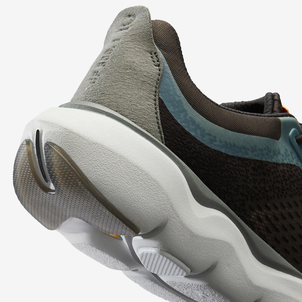 Tenis de running gris oscuro/amarillo para hombre Jogflow 500.1