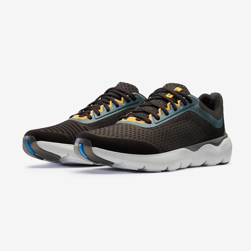 Erkek Koşu Ayakkabısı - Koyu Gri / Sarı - Jogflow 500.1