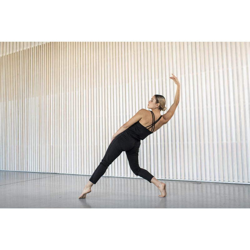 Combinaison danse modern jazz fluide Femme - noire