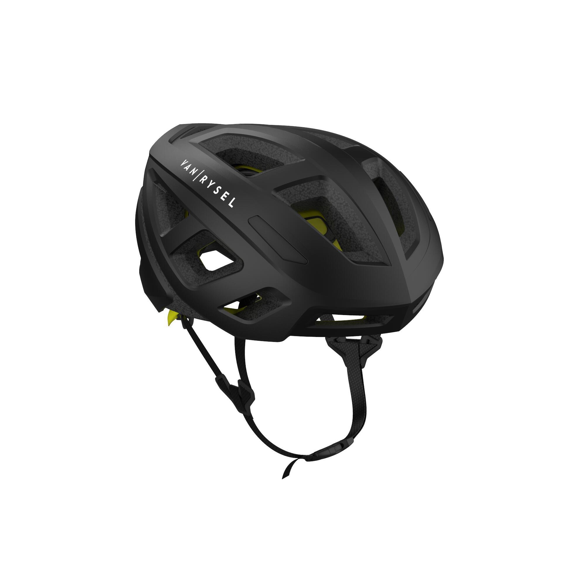 Casco bicicleta carretera adulto Roadr 500 MIPS Negro 8/8