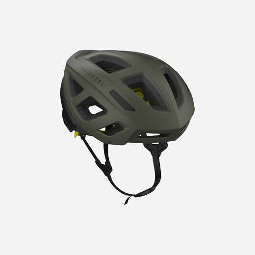 
      Casco para bicicleta de carretera caqui Roadr 500 MIPS
  