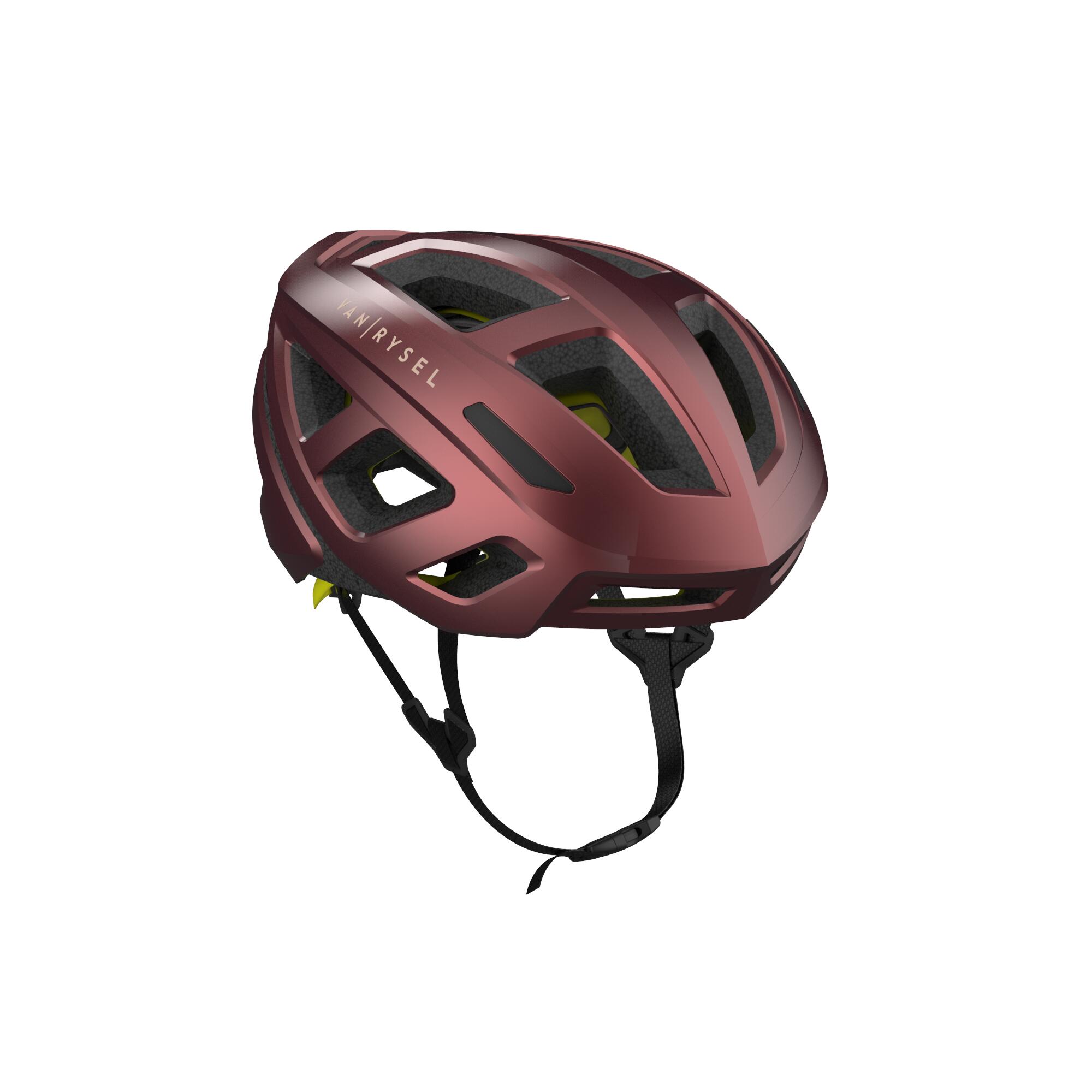 VAN RYSEL Road Cycling Helmet RoadR 500 MIPS - Purple