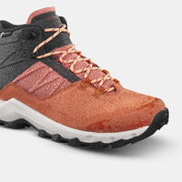Women’s Waterproof Mountain Walking Shoes MH500 MID Sepia