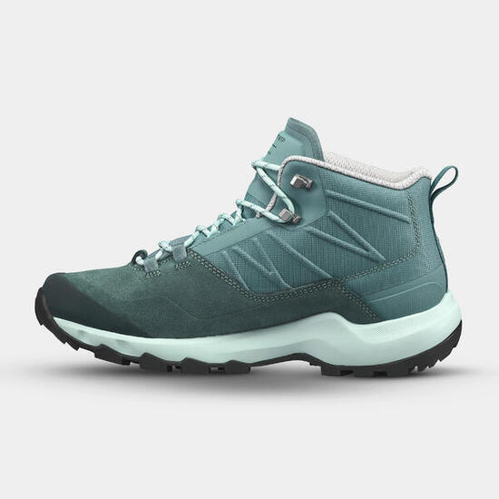 Chaussures de randonnée montagne imperméables femme, MH500 vert