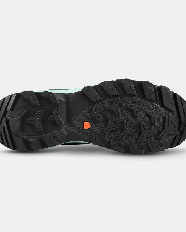 Scarpe da trekking donna MH500 MID impermeabili verdi