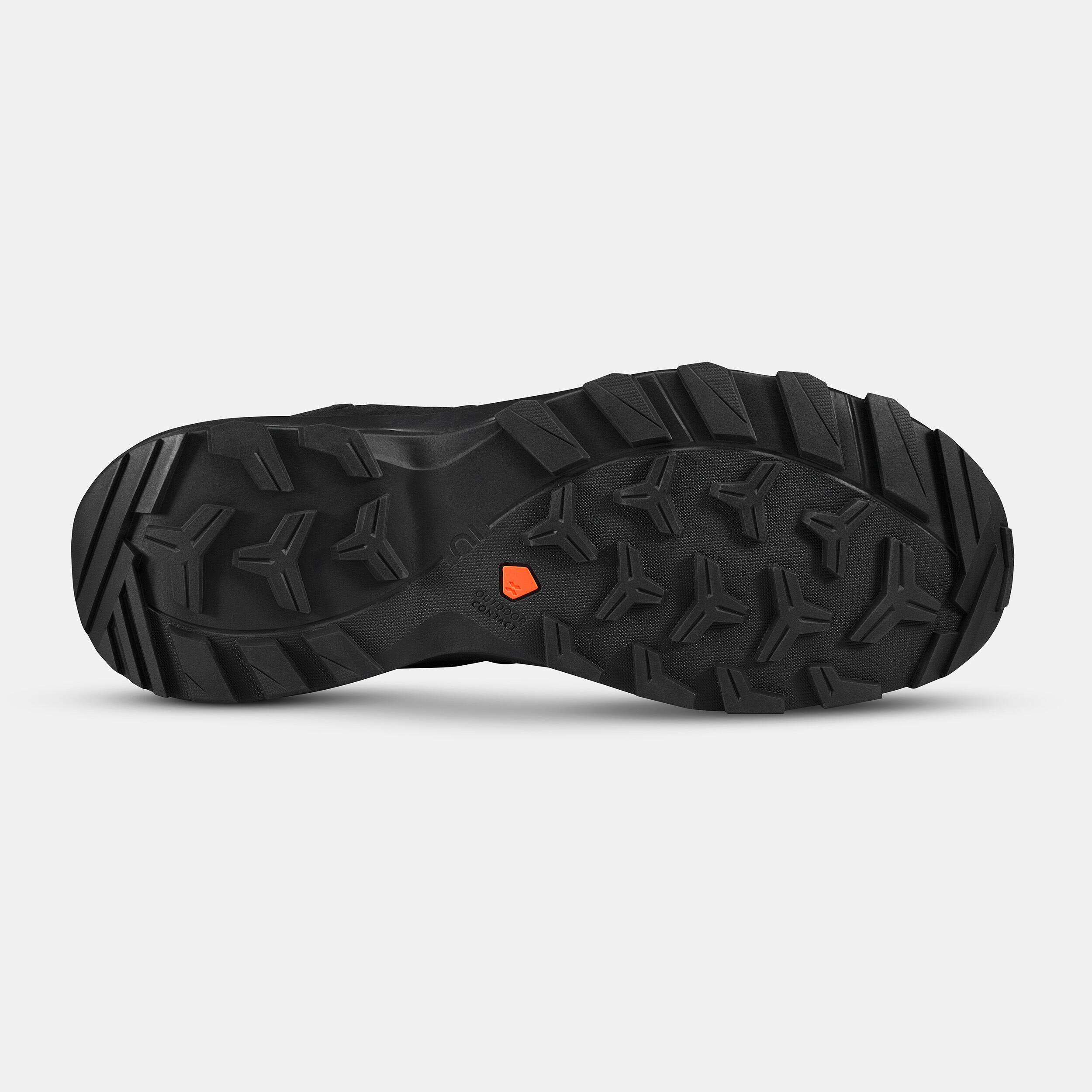 Waterdichte schoenen voor bergwandelen voor dames MH500 zwart 4/9