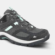 Women’s Waterproof Mountain Walking Shoes - MH100 Grey/Blue