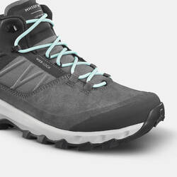Women's Waterproof Mountain Walking Shoes - MH500 MID Grey