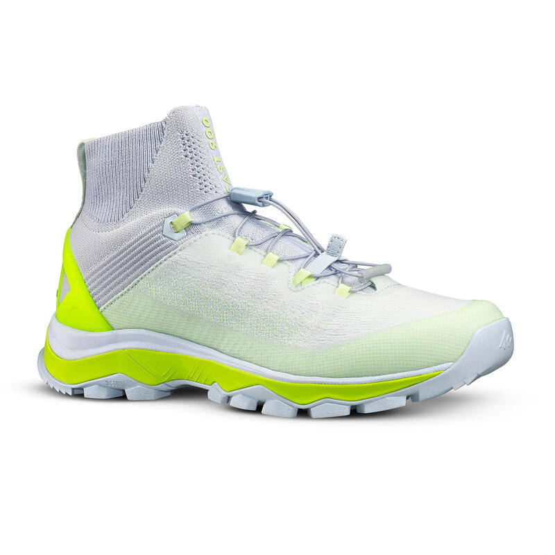 Ultralichte schoenen voor fast hiking dames FH 900 grijs geel