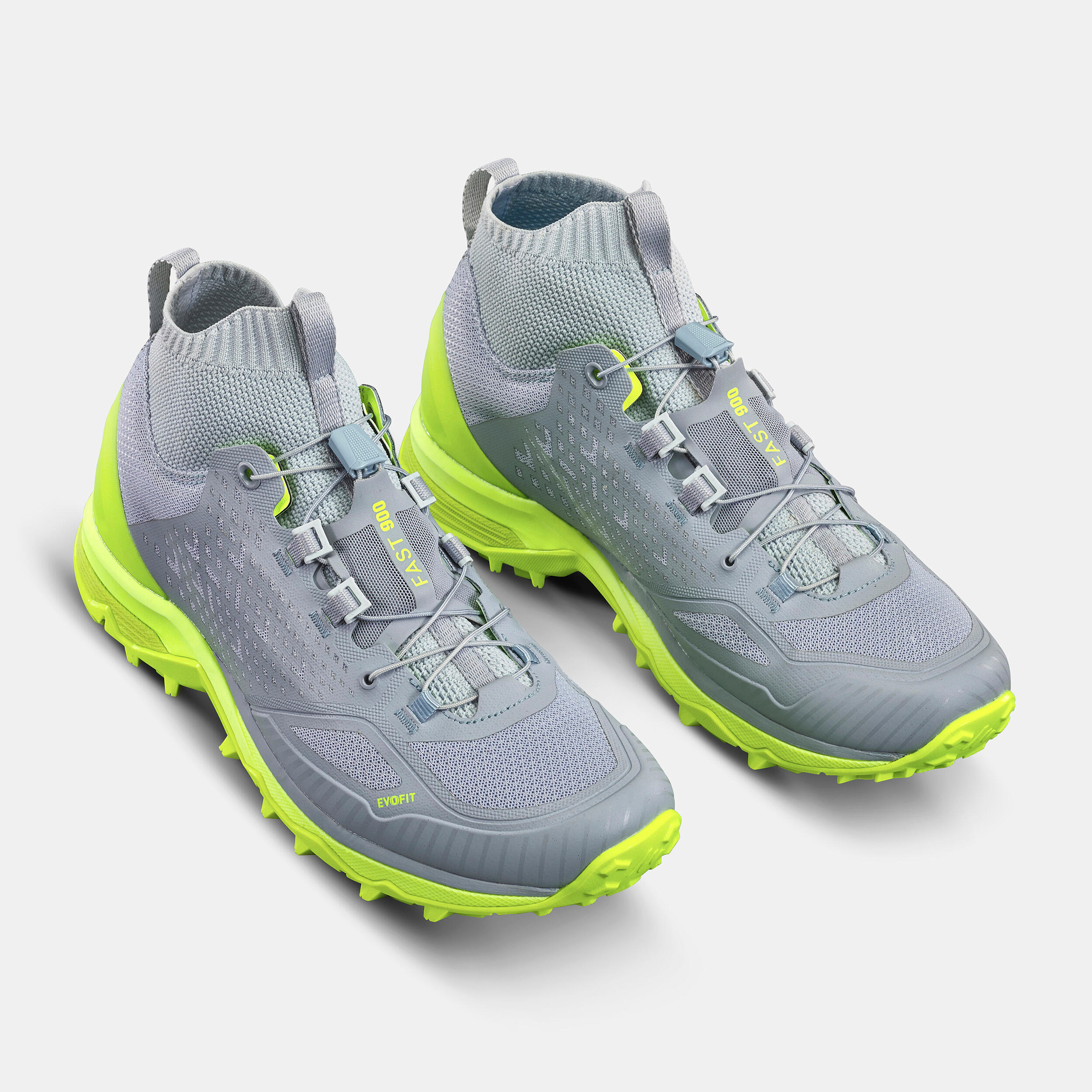 Men's Ultra-light Rapid Hiking Boots FH900 - Grey Yellow 5/13