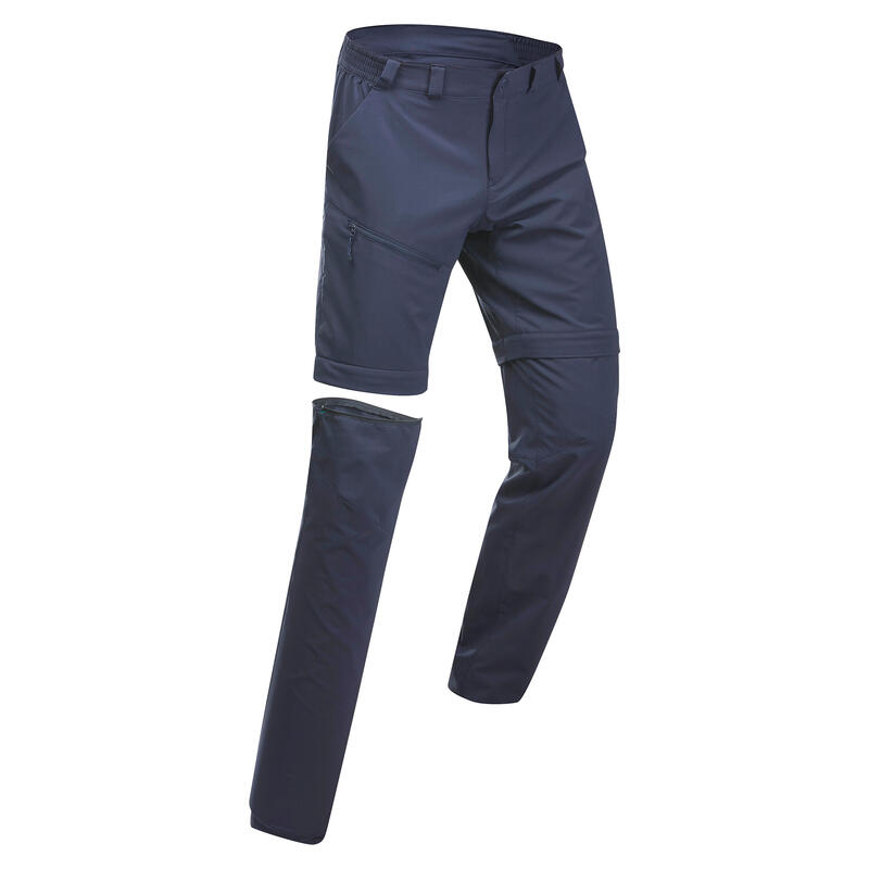 Pantaloni modulabili montagna uomo MH100 blu