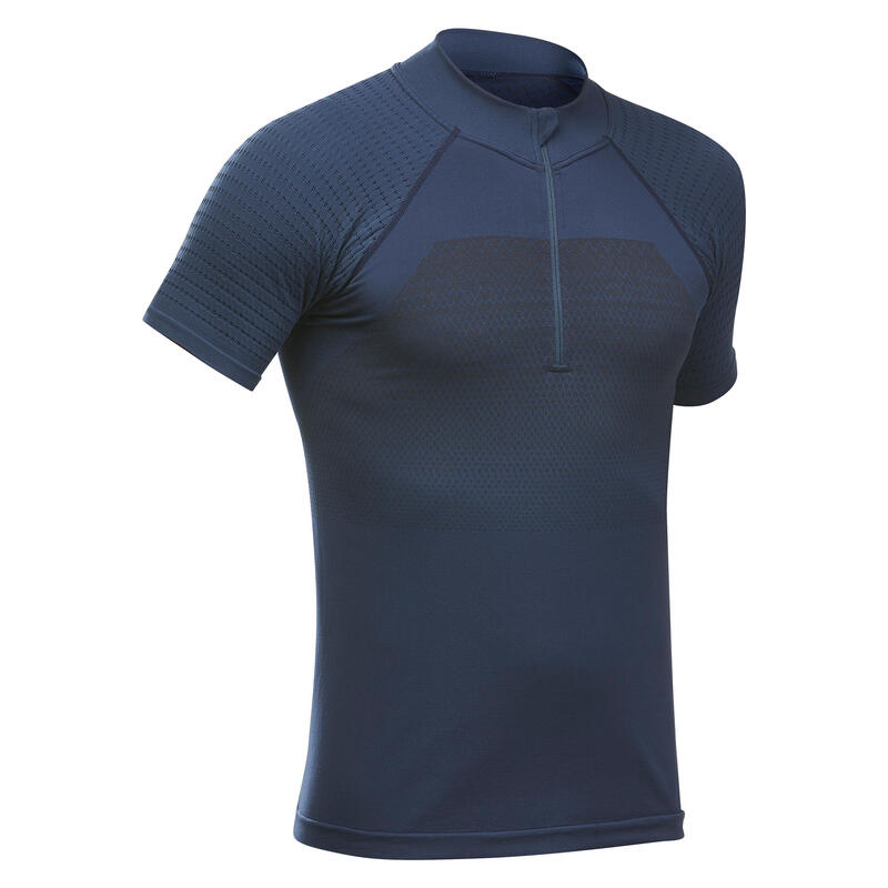 T-shirt de randonnée manches courtes en synthétique - MH900 - Homme