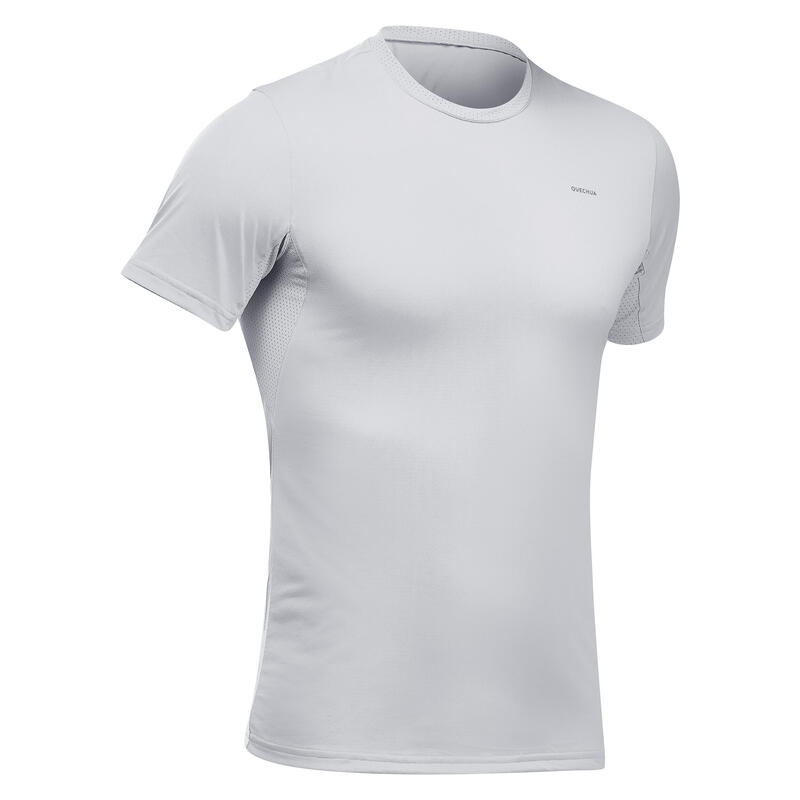 T-shirt trekking uomo MH100 grigio chiaro