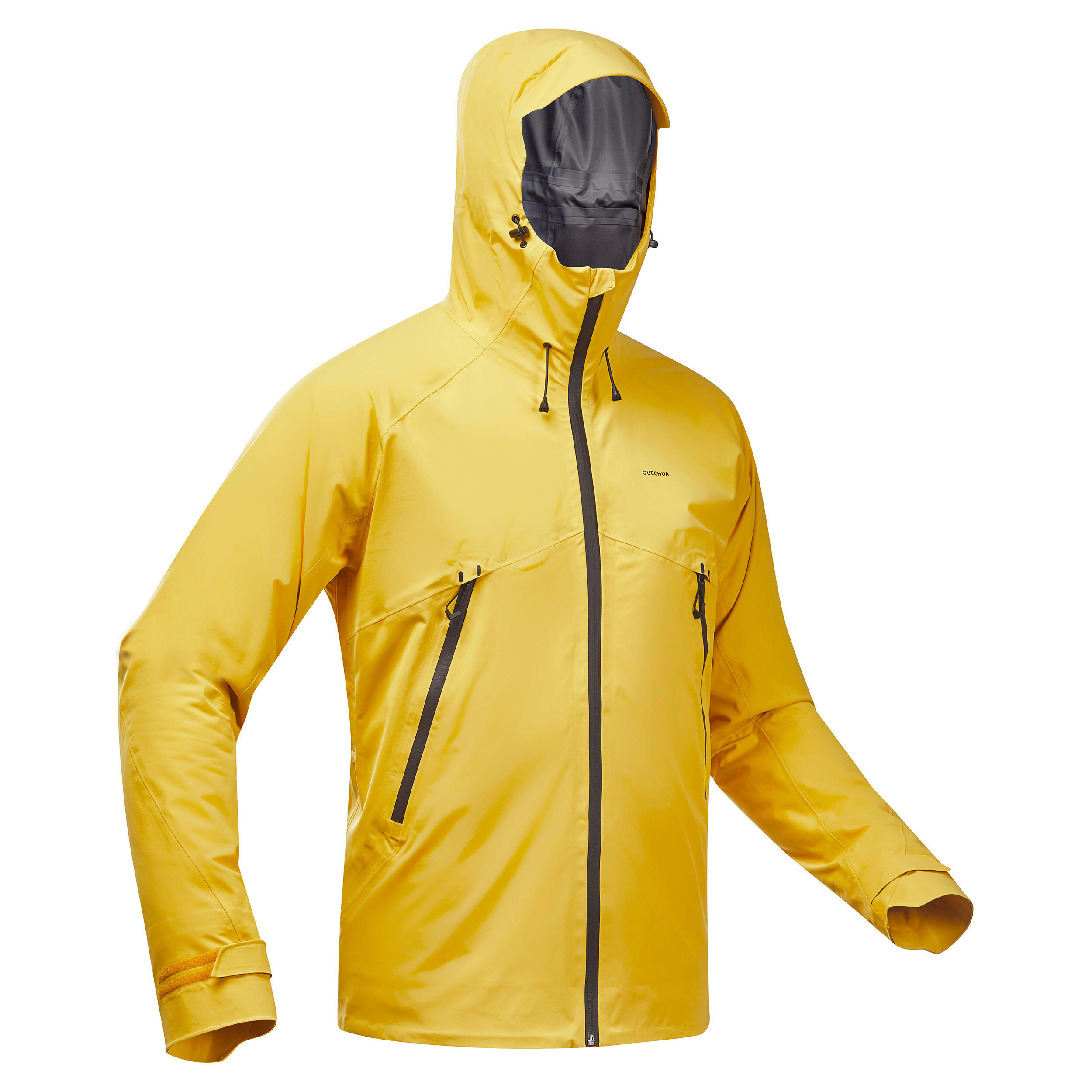 Jachetă impermeabilă Drumeție la munte MH500 Galben Bărbaţi decathlon.ro  Imbracaminte trekking si drumetie