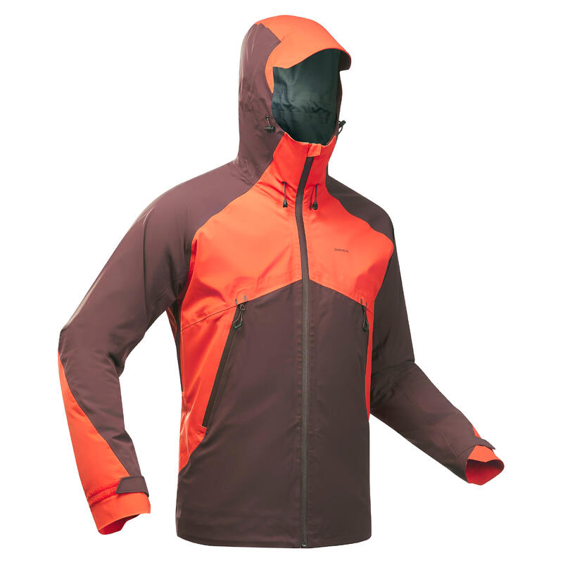 Férfi könnyű kabát túrázáshoz MH500, vízhatlan, kék, barna, piros 