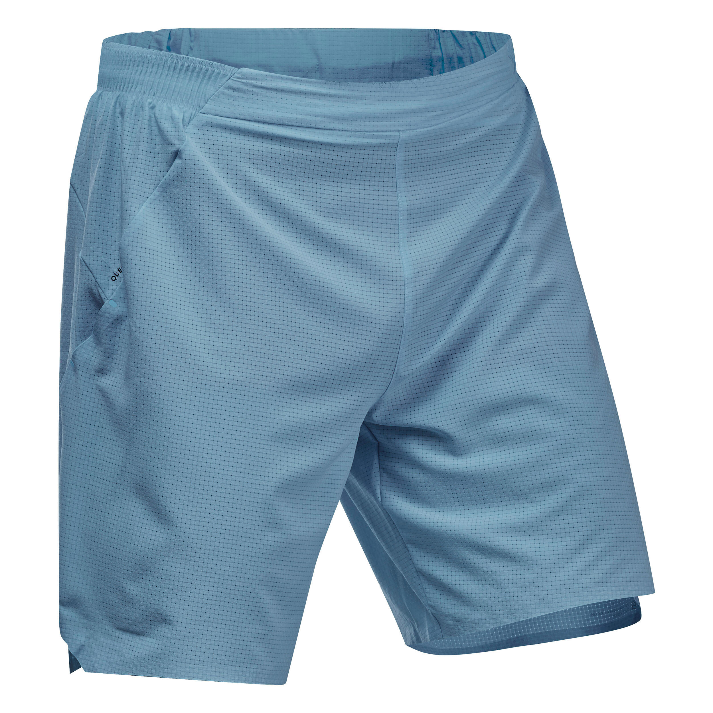 Pantalon scurt Drumeție Rapidă FH900 Helium Albastru Bărbați Albastru