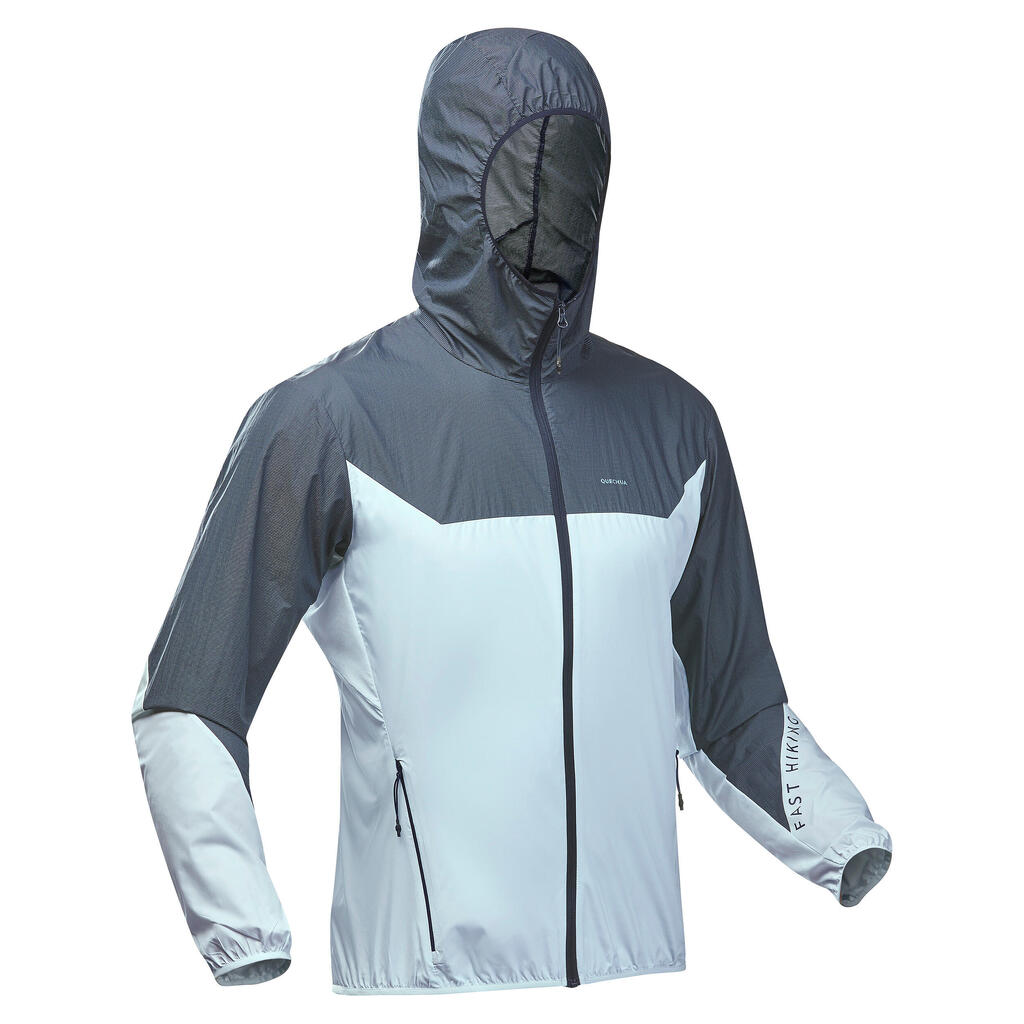 Windjacke Speed Hiking FH500 Ultraleicht Herren gelb/pistaziengrün