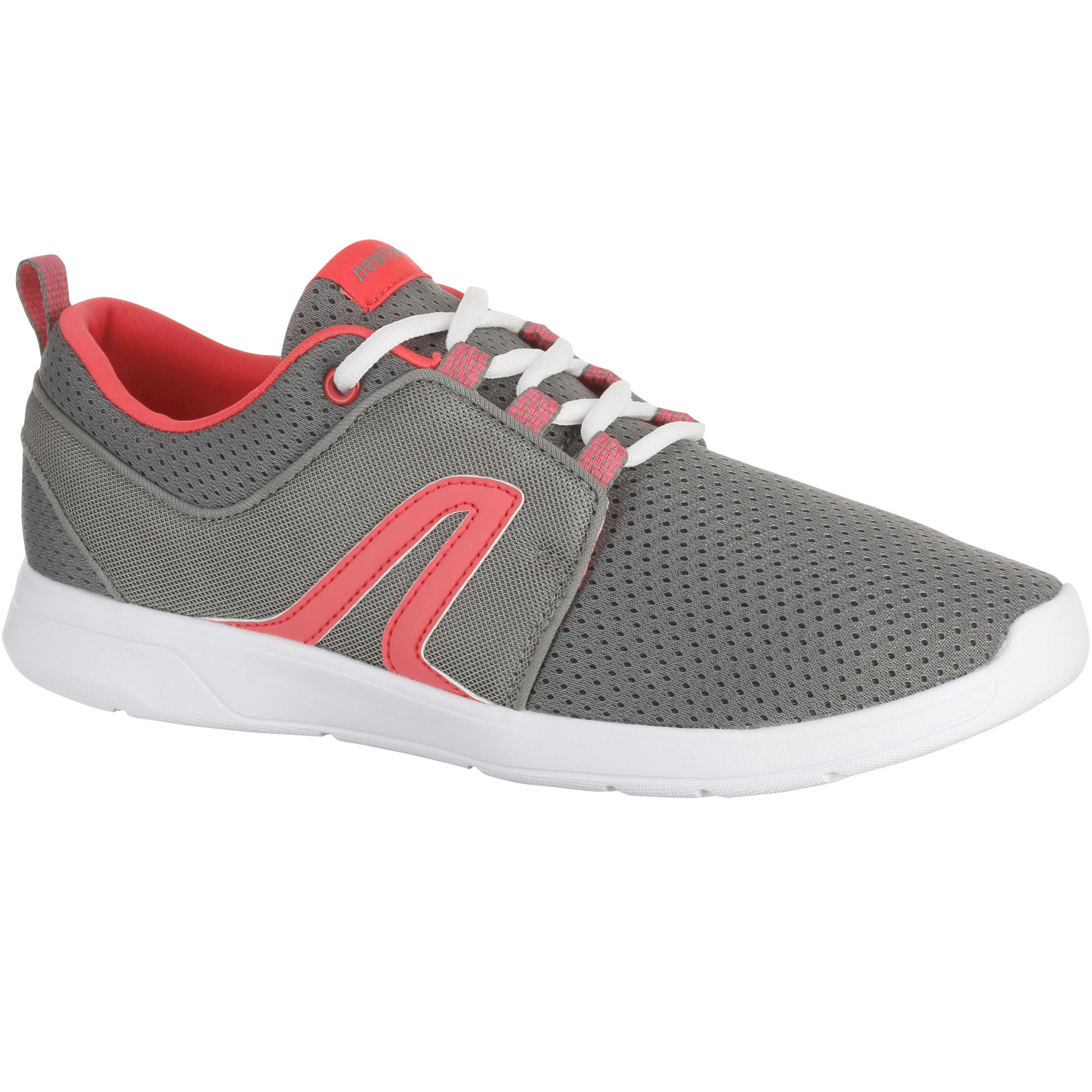 NEWFEEL Soft 140 Mesh Women's Fitness Walking Shoes - Grey/Pink