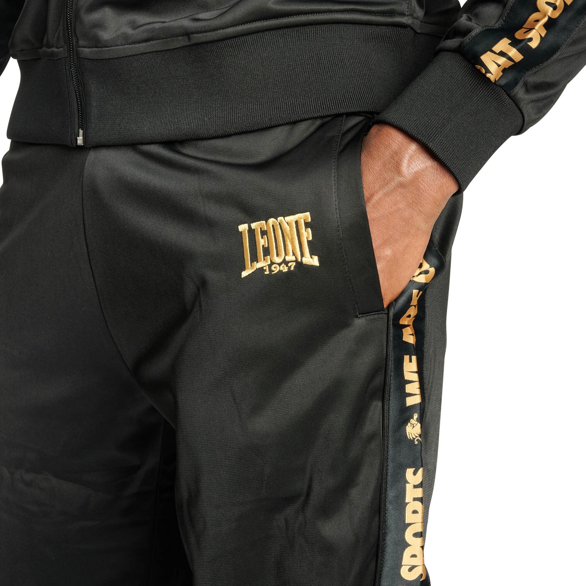 Tuta uomo fitness Leone Ambassador Gold AB310 nera 8/9