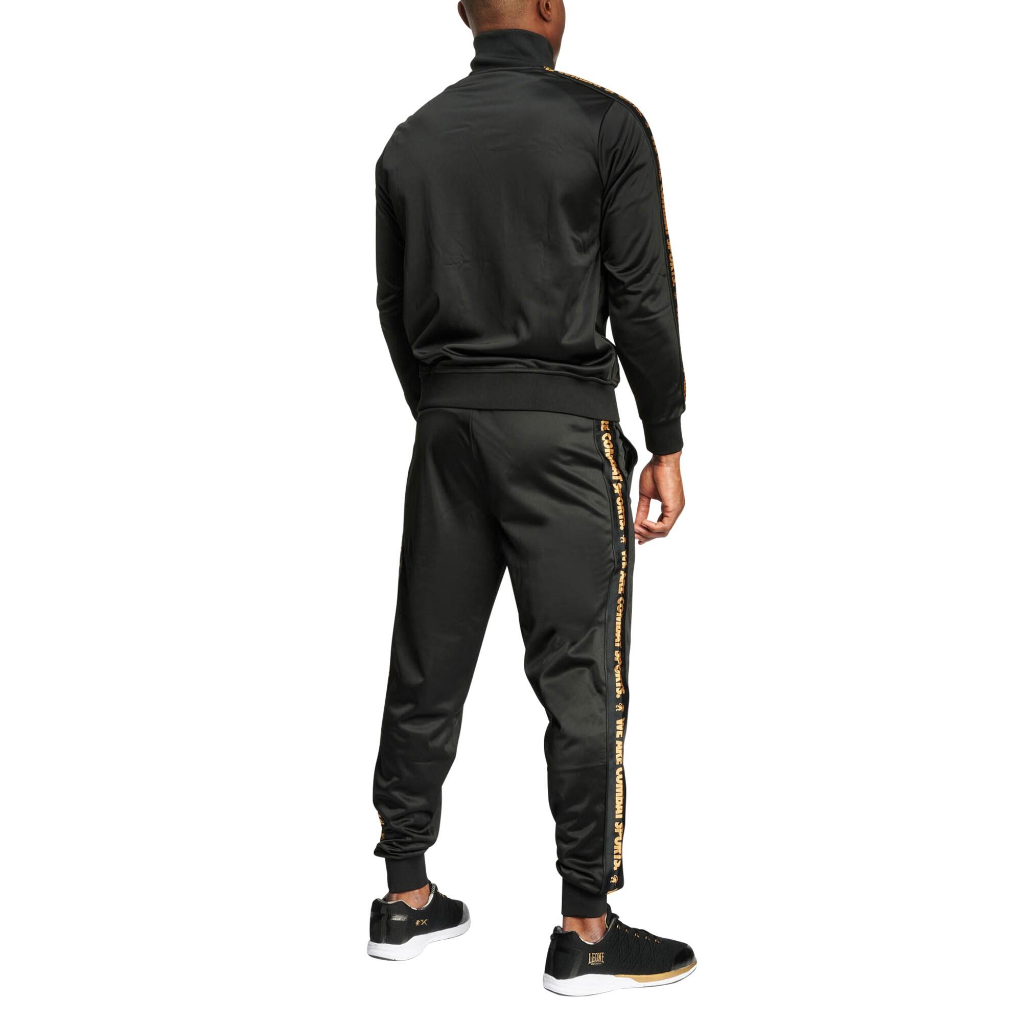 Tuta uomo fitness Leone Ambassador Gold AB310 nera 5/9