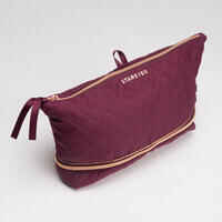 Multi-Compartment Dance Shoes and Accessories Pouch - Burgundy