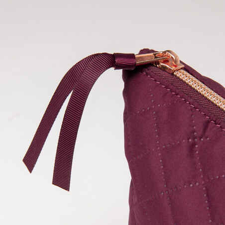 Multi-Compartment Dance Shoes and Accessories Pouch - Burgundy