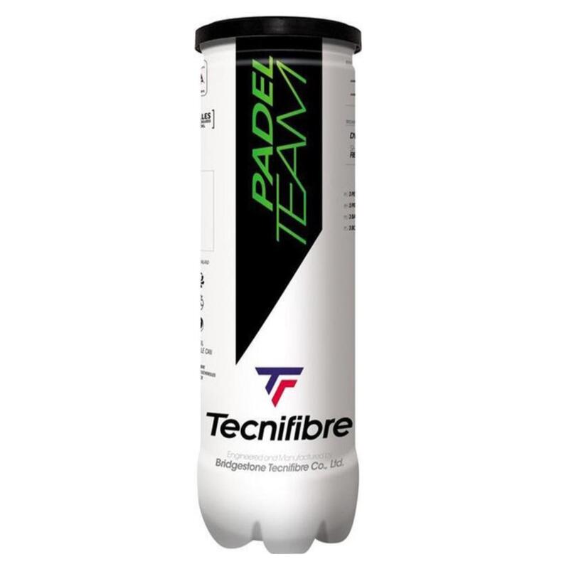Bote 3 pelotas de pádel con presión - Technifibre Padel Team