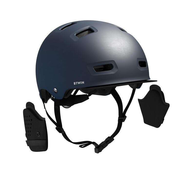 Cyklistická helma na městské kolo 500 tmavě modrá