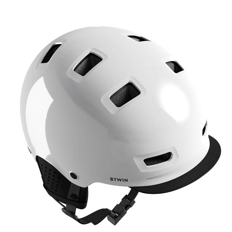 500 City Cycling Bowl Helmet - White