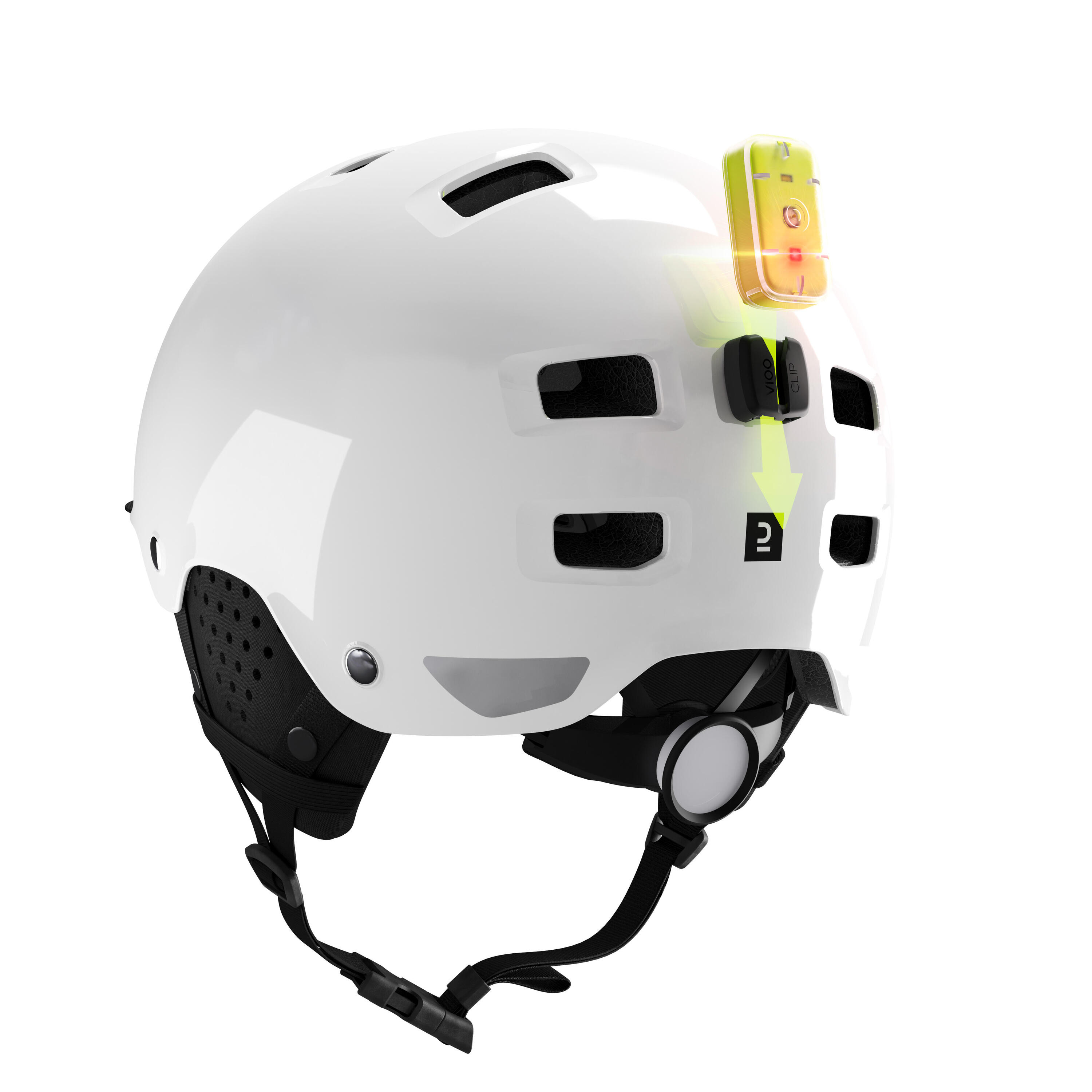 500 City Cycling Bowl Helmet - White 6/7