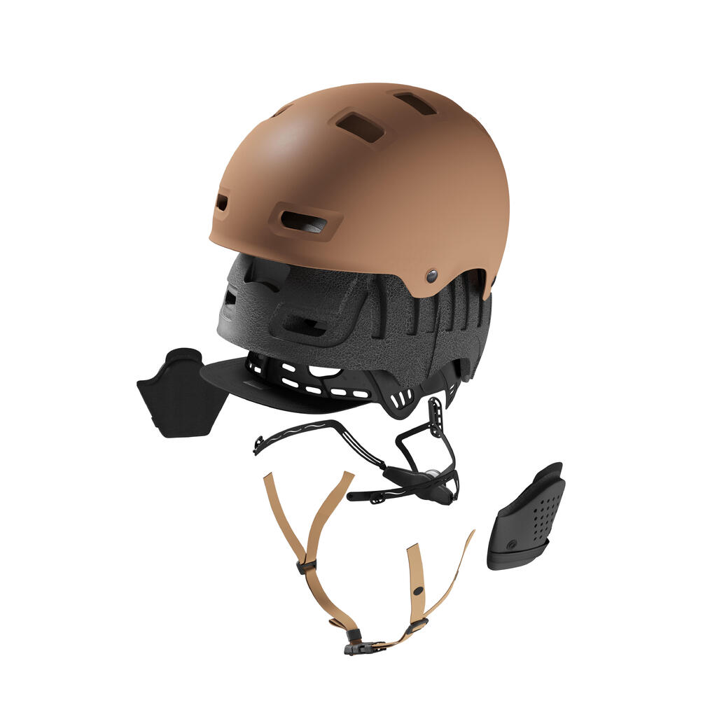 Fahrradhelm City Bowl 500 beige