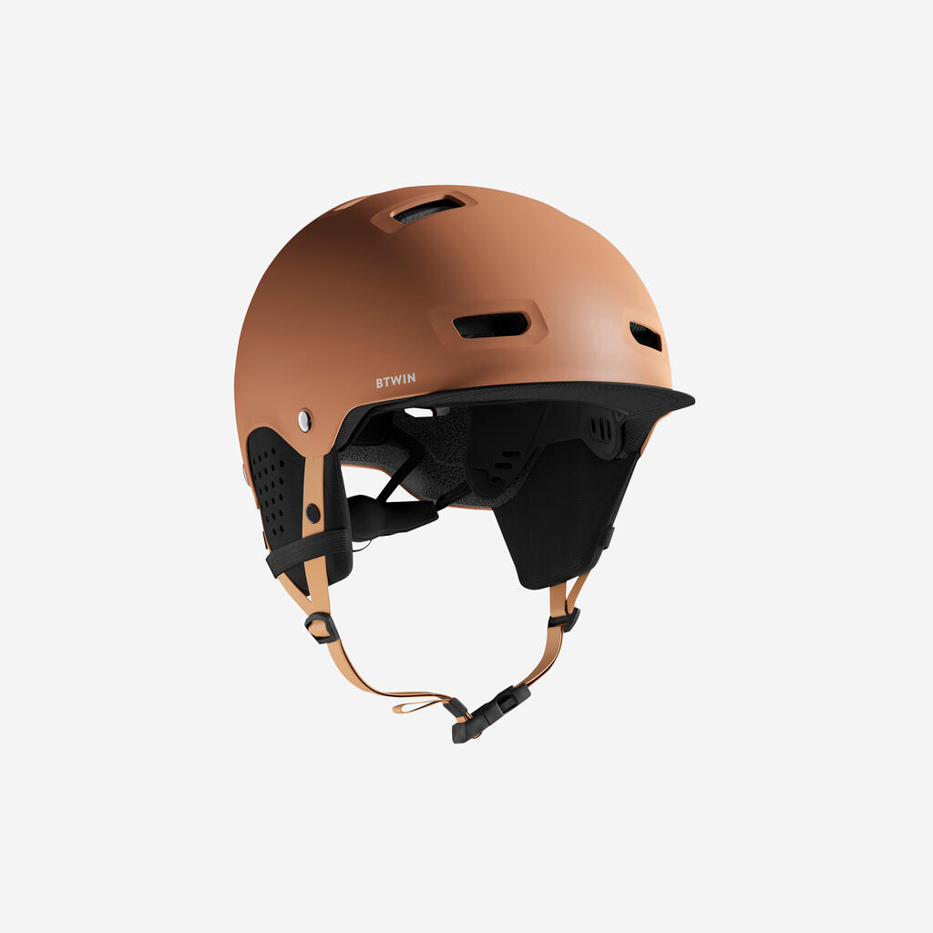 Fahrradhelm City Bowl 500 beige