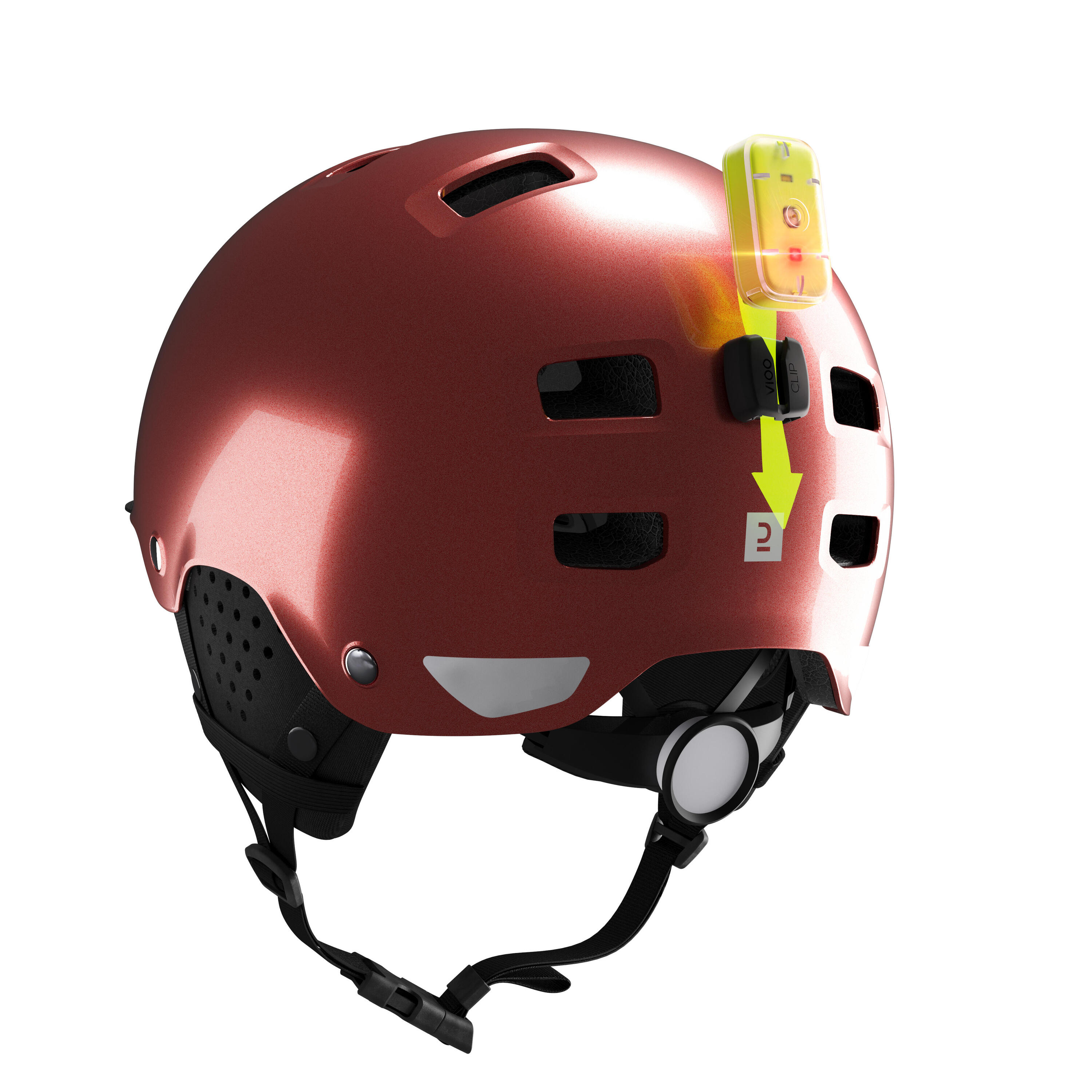 500 City Cycling Bowl Helmet - Brick Red 6/7