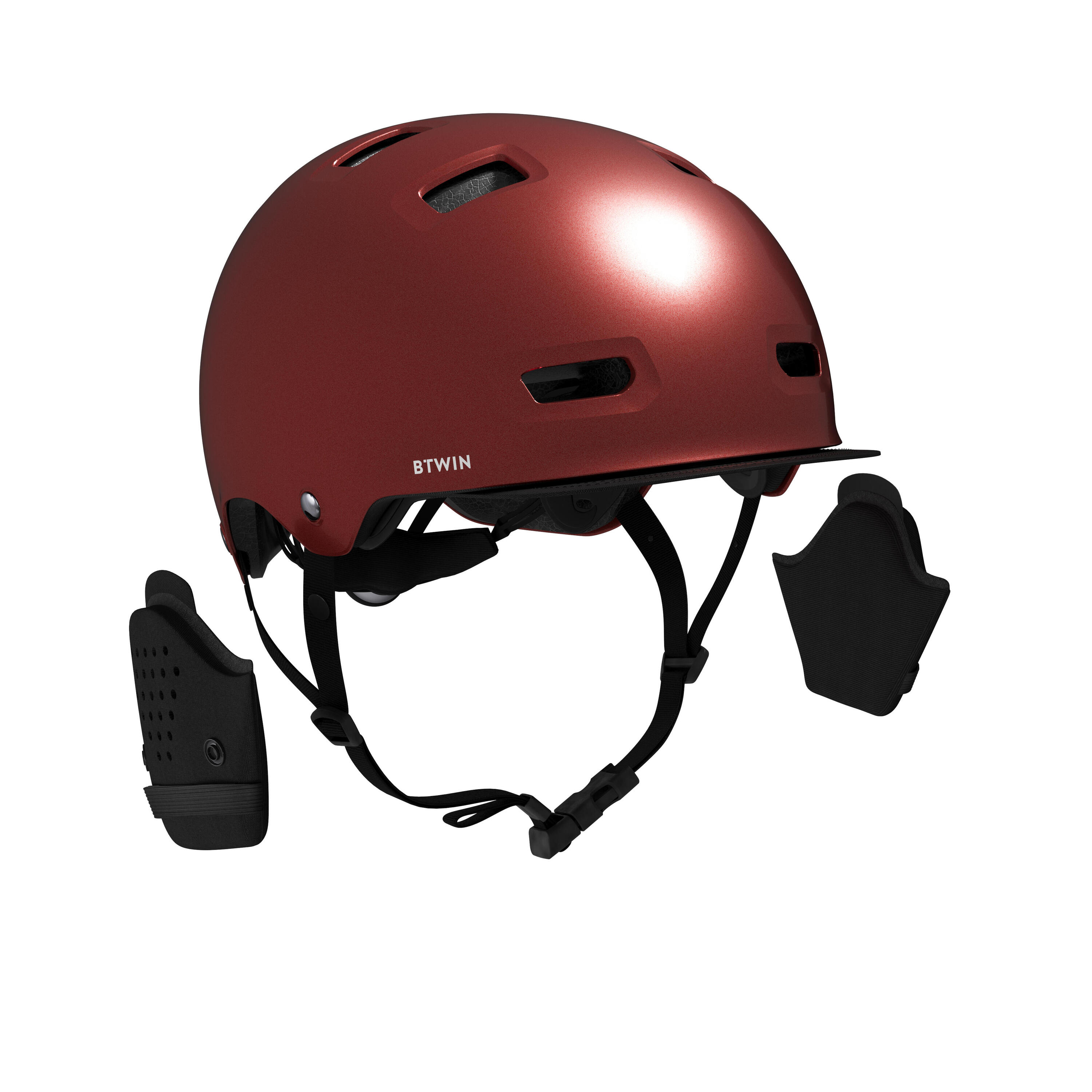 500 City Cycling Bowl Helmet - Brick Red 4/7