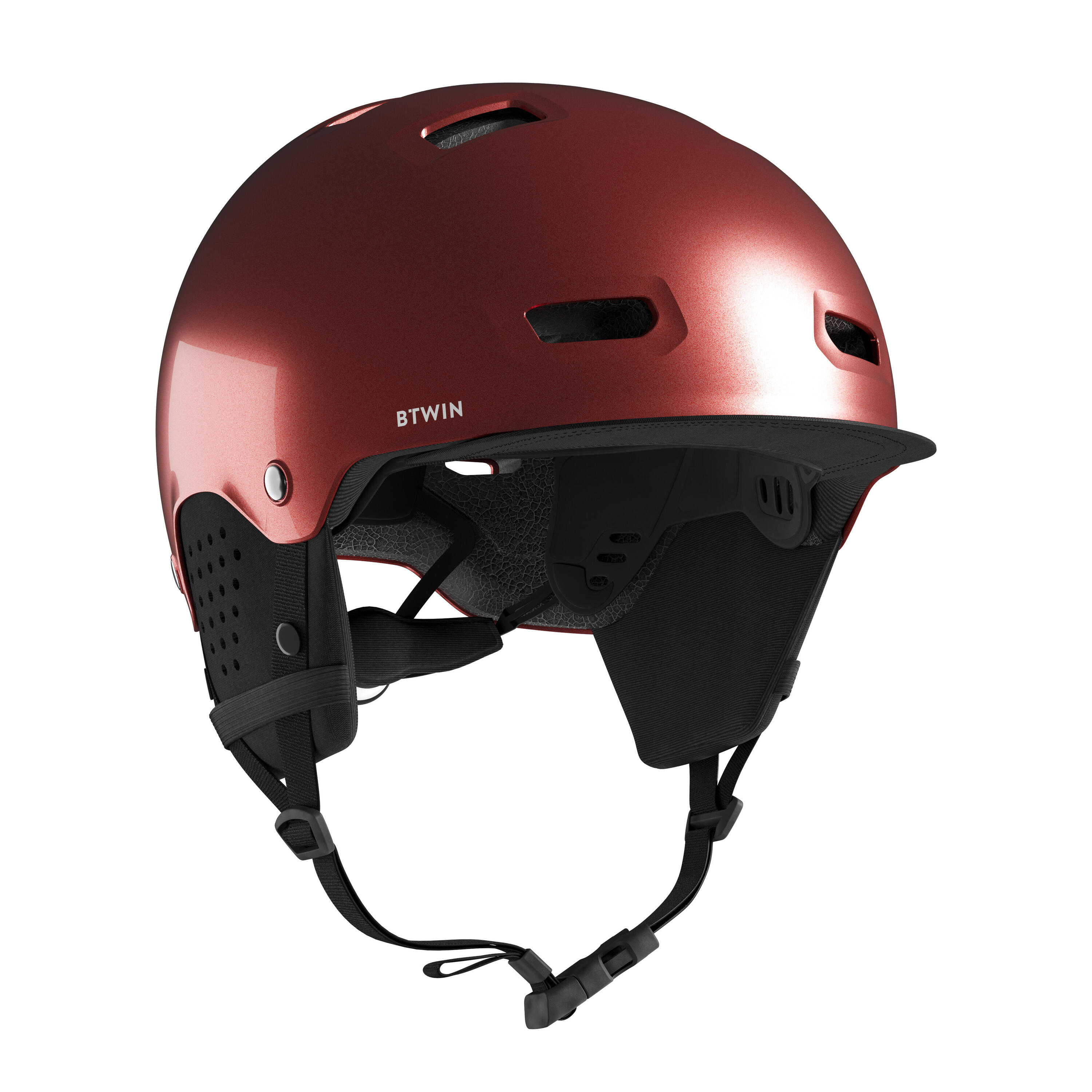 500 City Cycling Bowl Helmet - Brick Red 3/7