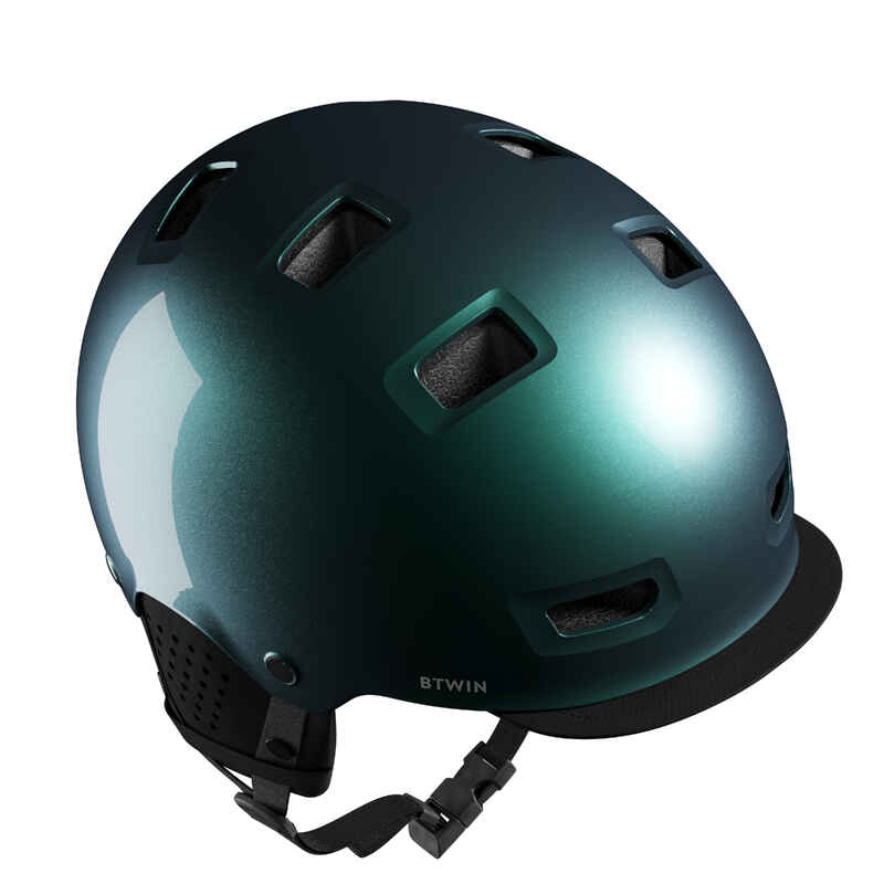 Fahrradhelm City 500 Bowl petrolblau Fahrradhelm City 500 Bowl petrolblau