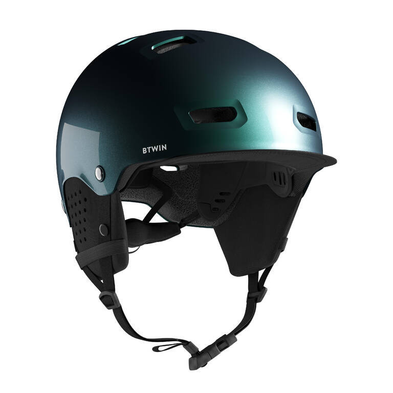 Helm Bowl Sepeda City Bike 500 - Petrol Blue