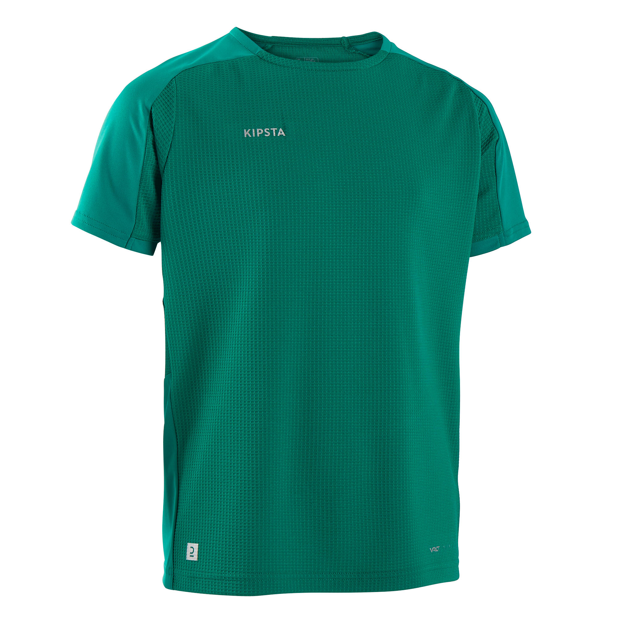 Camiseta de fútbol manga corta Niños Kipsta Viralto Club verde 9/10