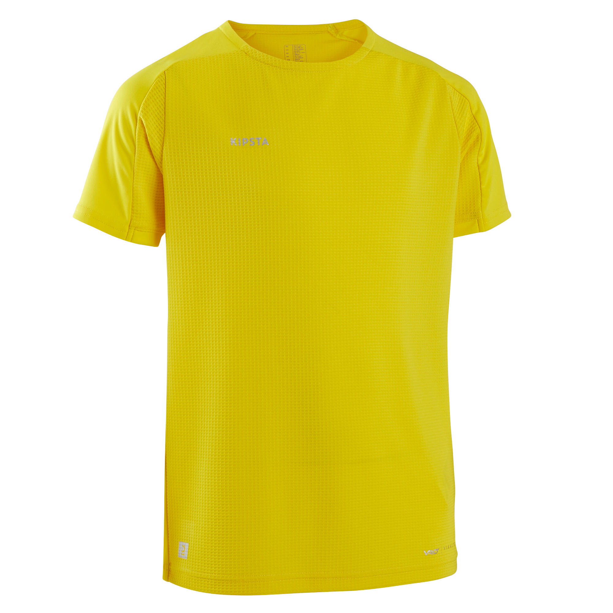 Camiseta de fútbol manga corta Niños Kipsta Viralto Club amarilla 10/11