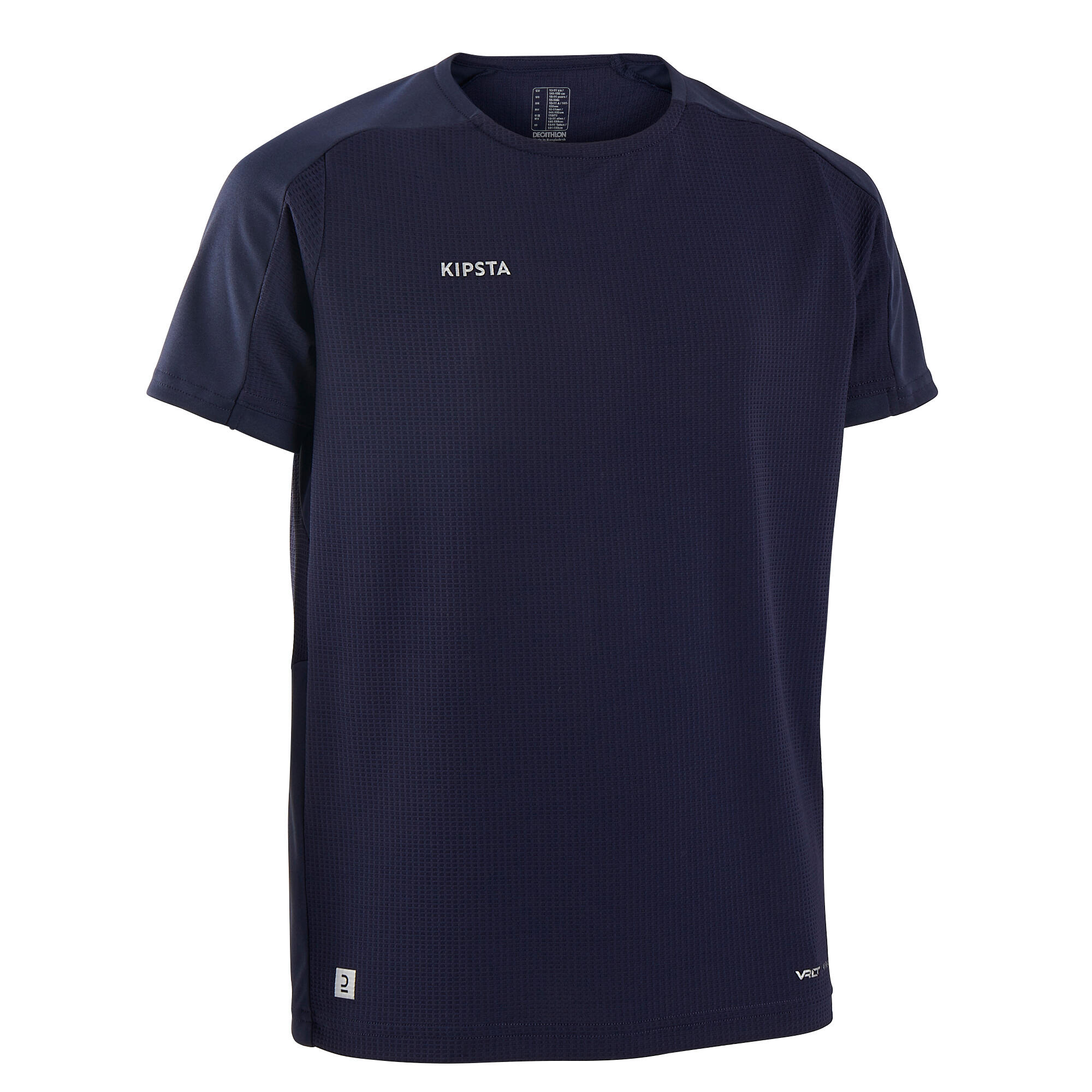 Camiseta de fútbol manga corta Niños Kipsta Viralto Club azul 7/8