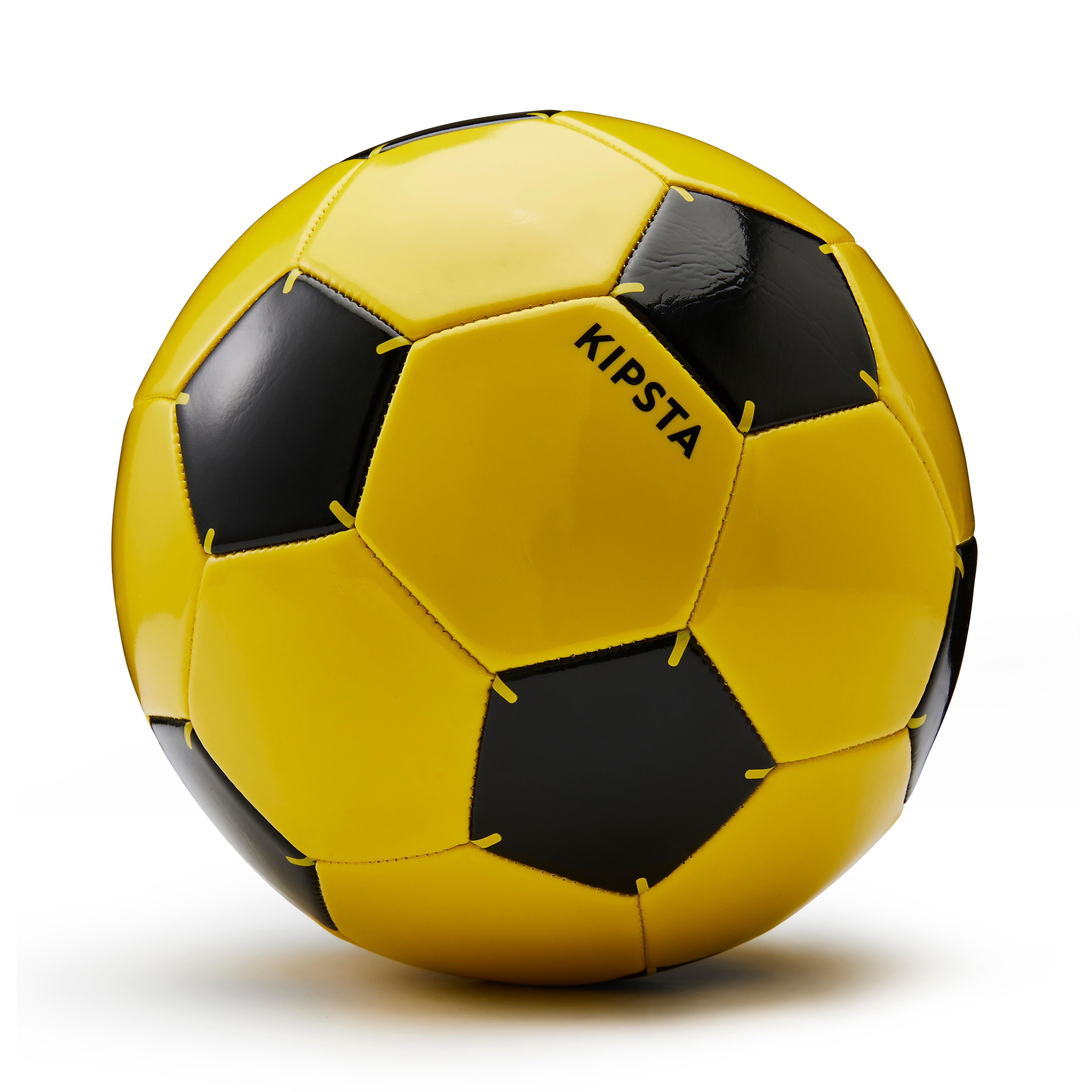 Kids' Size 5 Soccer Ball - First Kick Yellow - KIPSTA
