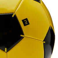 كرة قدم First Kick مقاس 5 (للأطفال من سن إلى 12 سنة) - أصفر